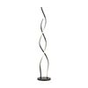 Lexi Lighting Acropora LED Floor Lamp Black Contemporary Swirl Design 130cm