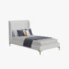 Charlotte King Single Bed Frame, Bone Ivory