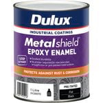 Dulux 1L Metalshield Epoxy Enamel Flat Paint Black