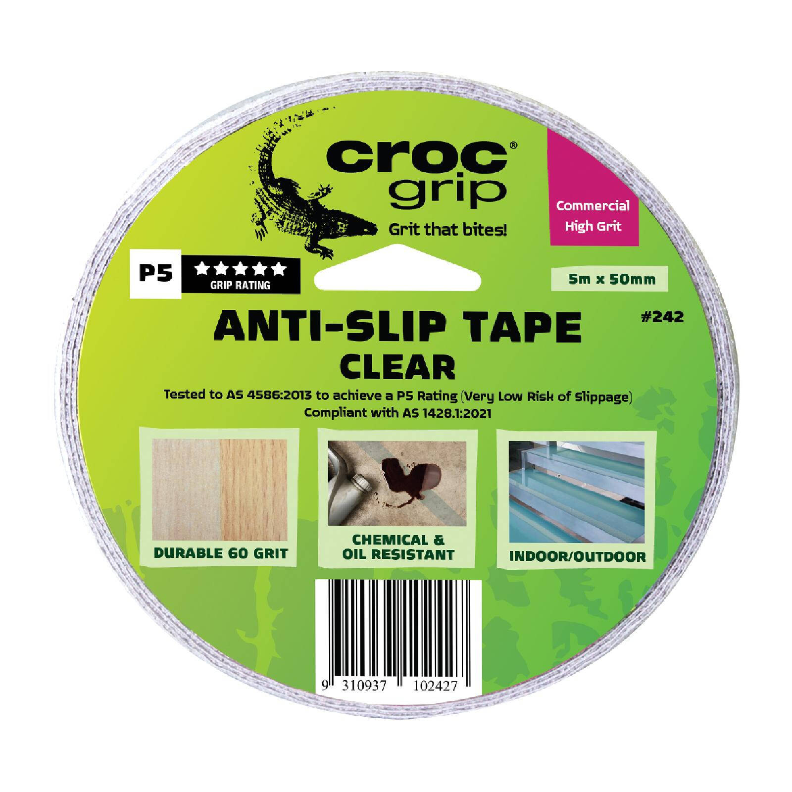 Croc Grip 48mm x 5m Clear Anti-Slip Tape