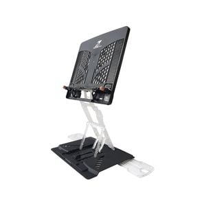 Pelican Stand Black Adjustable Laptop Holder Foldable Tablet Book PC Desk