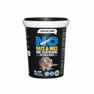 Kiwicare 160g NO Rats & Mice One Feed Bait Blocks