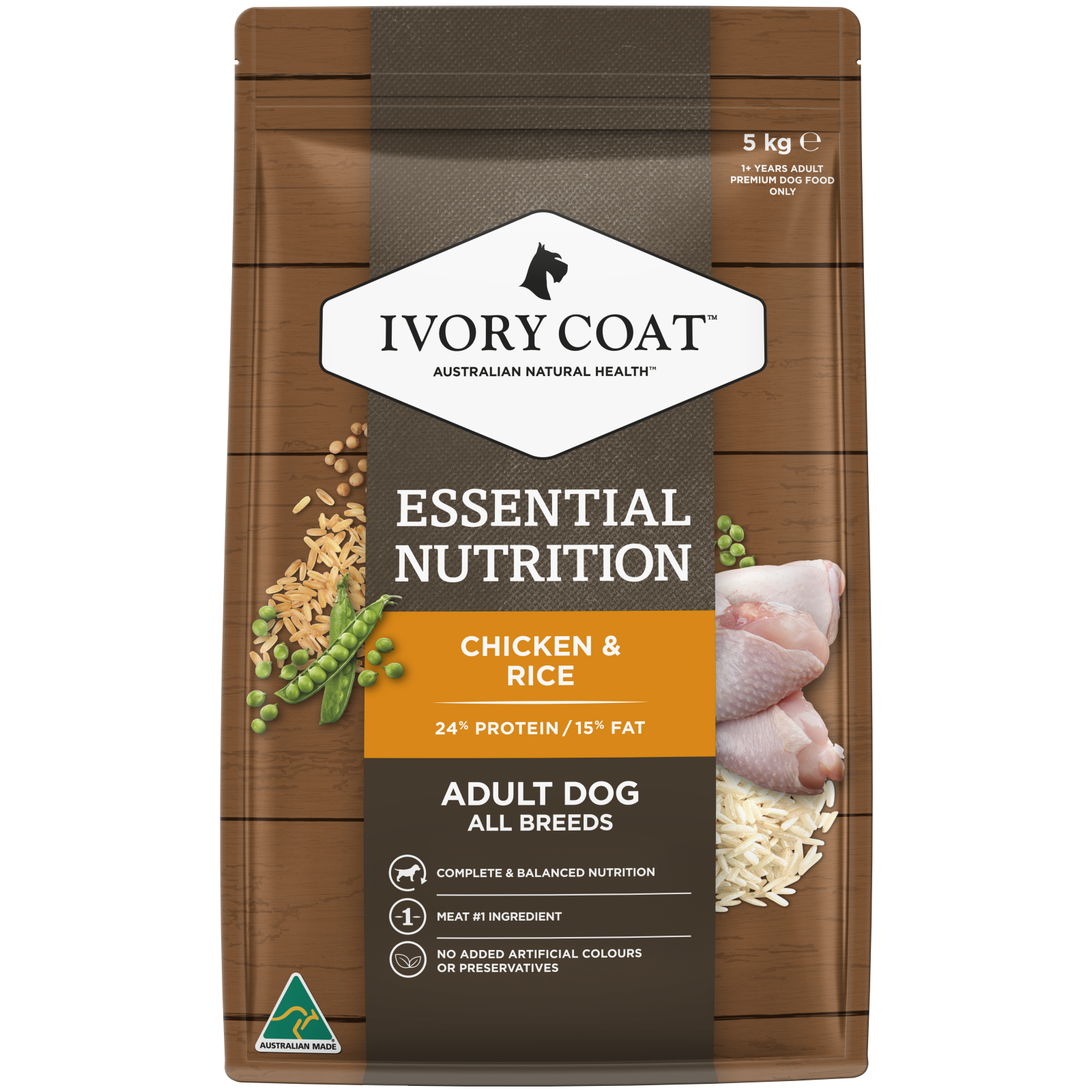 Ivory Coat Essential Adult Dry Dog Food Chicken Rice 5kg Bunnings Australia