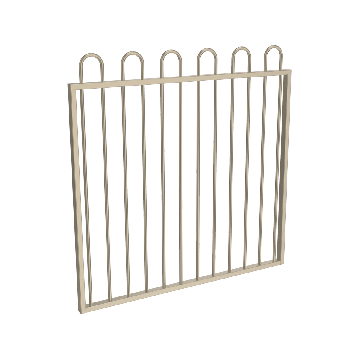 ProtectorAl 800 - 1200 x 1200mm Paperbark Aluminium Pool Gate Loop Top ...