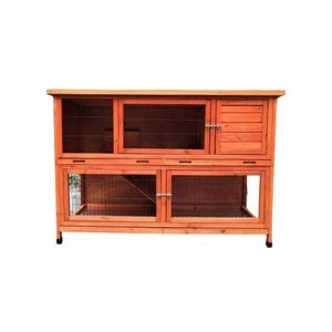 Yes4pets 150 Cm Xxl Double Storey Rabbit Hutch Guinea Pig Ferret Cage Cat House