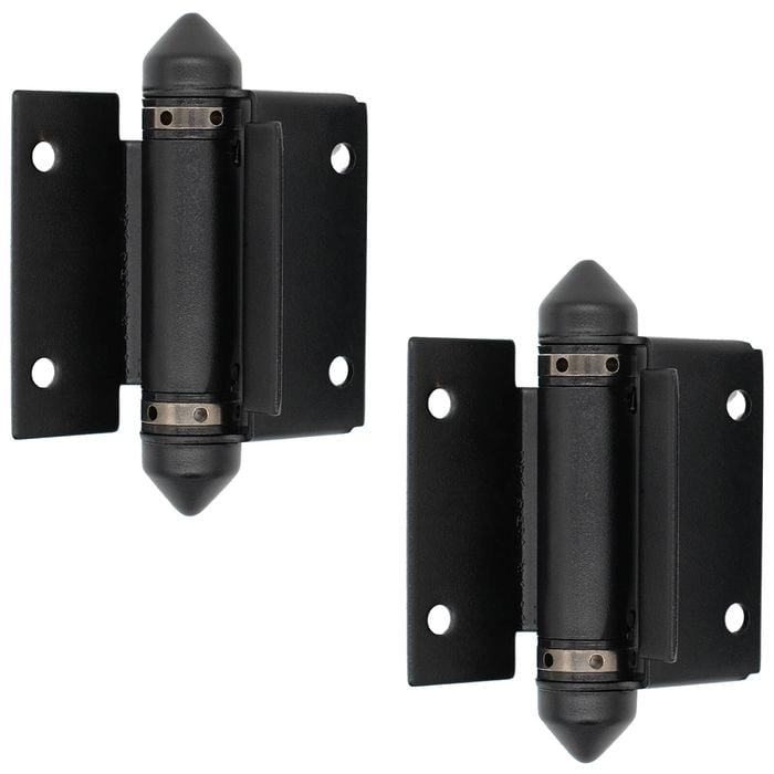 ProtectorAl Black Glass To Wall / Post Hinge