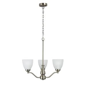 Oriel Lighting Rochester Traditional Glass Pendant Light Antique Brass 3lt