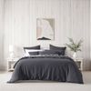 Bianca Kahlani King Bedroom Quilt Cover Set w/ Pillowcase Charcoal Polyester