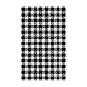 Moda 310x190mm Gingham Black Greaseproof Paper Pack Of 2000