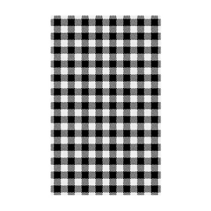 Moda 310x190mm Gingham Black Greaseproof Paper Pack Of 2000