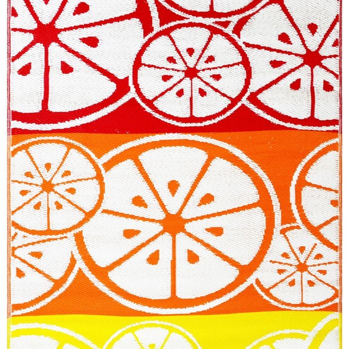 Reversible Indoor/outdoor Mats - Chatai-2690-orange Multi-180x270