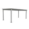 Absco Structures 3.11 x 6.12 x 2.60m Slate Grey Signature Insulated Single Carport