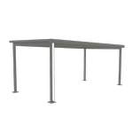 Absco Structures 3.11 x 6.12 x 2.60m Slate Grey Signature Insulated Single Carport