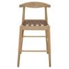 Elliot Leather Kitchen Counter Stool (Natural)