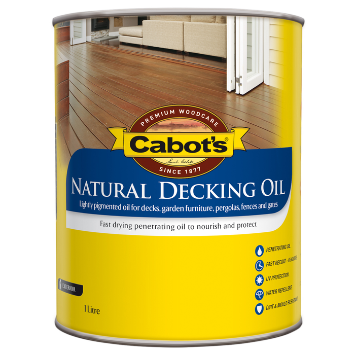 Cabot's 1L Jarrah Natural Decking Oil - 1L