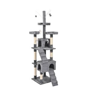 Pawz Cat Tree Scratching Post 210CM Grey