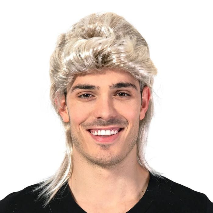 Mullet Wig 80s Party Costume Rock Bogan Punk 70s 90s Hair Blonde