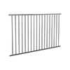 RapidFence 2200 x 1200mm Black Flat Top Fence Panel