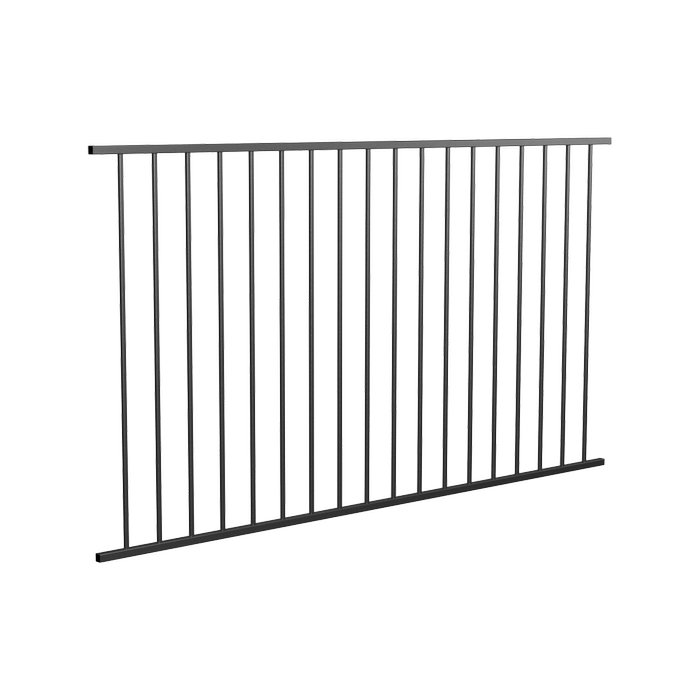 RapidFence 2200 x 1200mm Black Flat Top Fence Panel