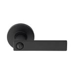 Delf Trade Matt Black Round Porto Privacy Lever