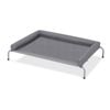 Tedi's Elevated Raised Dog Bed with Removable Bolster M Size in Grey
