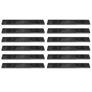 Trenton Bar Mat / Runner 610 X 83mm Black Rubber Set Of 12