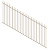 ProtectorAl 1201 - 2400 x 1200mm Paperbark Raked 16-30º Picket Top Pool Fence Panel