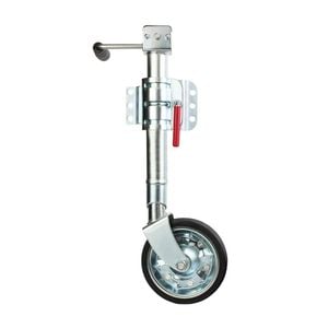 Easylift Jockey Wheel Double Clamp 8" Steel Wheel Side Wind 750lbs - JW8WDC