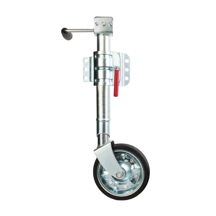 Easylift Jockey Wheel Double Clamp 8" Steel Wheel Side Wind 750lbs - JW8WDC