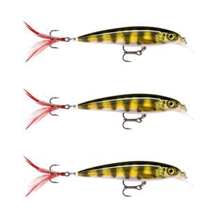 3x Rapala 6cm X Rap Jerkbait/Slashbait Hard Body Fishing Lures - Live Perch