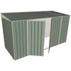 Build-a-Shed 1.5 x 3.7 x 2m Double Hinged Side Doors Skillion Shed - Green