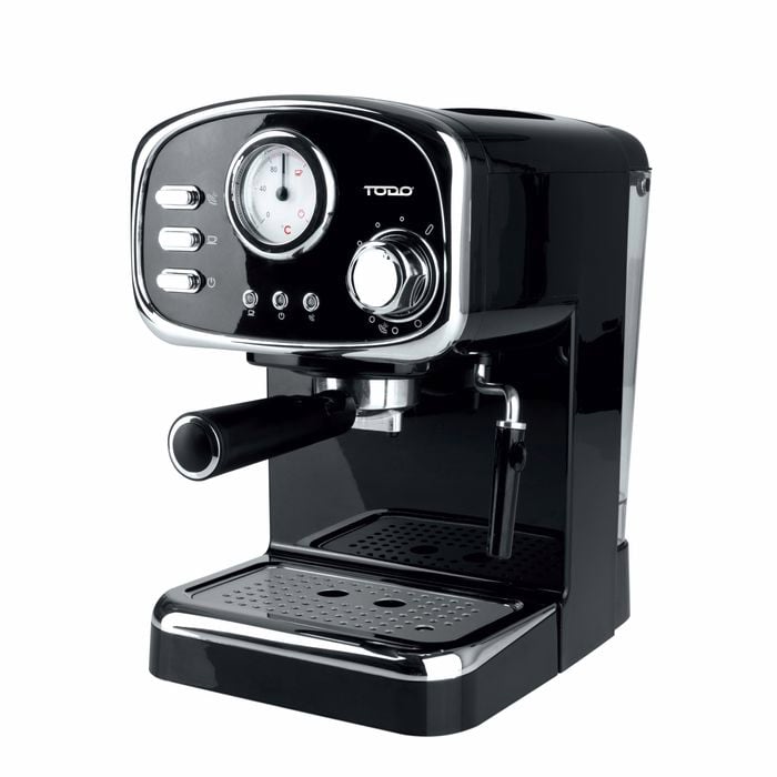 TODO 1.25L Espresso Coffee Machine 15 Bar ODE Pump Black