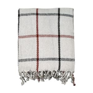 Bloomington Cotton Fringe Throw Checkered 127 x 154 + 7cm