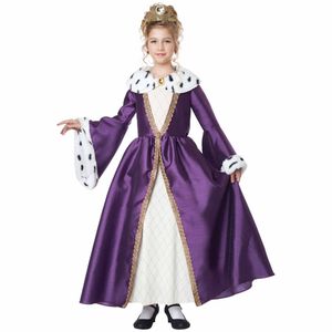 Queen for a Day Medieval Renaissance Story Book Week Dress Up Girl Costume M