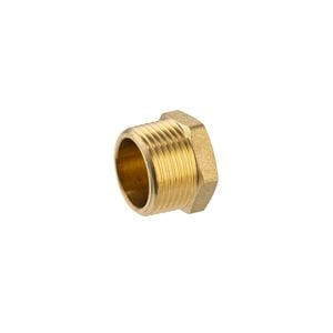 Brasshards 20mm Brass Threaded Hex Plug LF