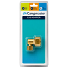 Campmaster Right Angle Gas Adaptor 3/8"LH(F) to POL(F)