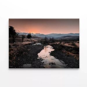 Water Running Through Trees  Print 100% Australian Made 120 x 90cm  (Stretched)