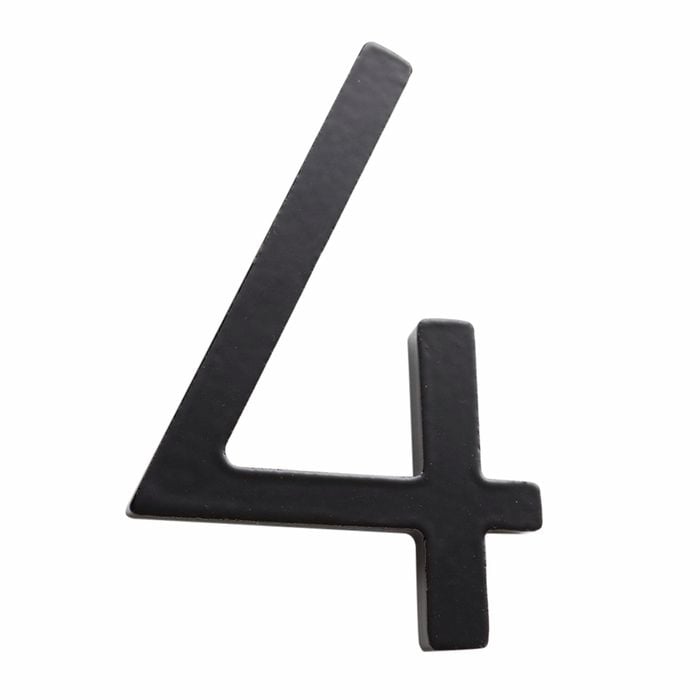 Sandleford 75mm Black Zone House Number 4