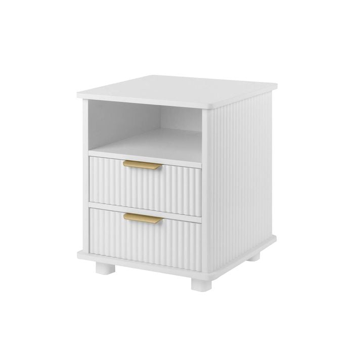 Genex Designs Ingrid Bedside Table White