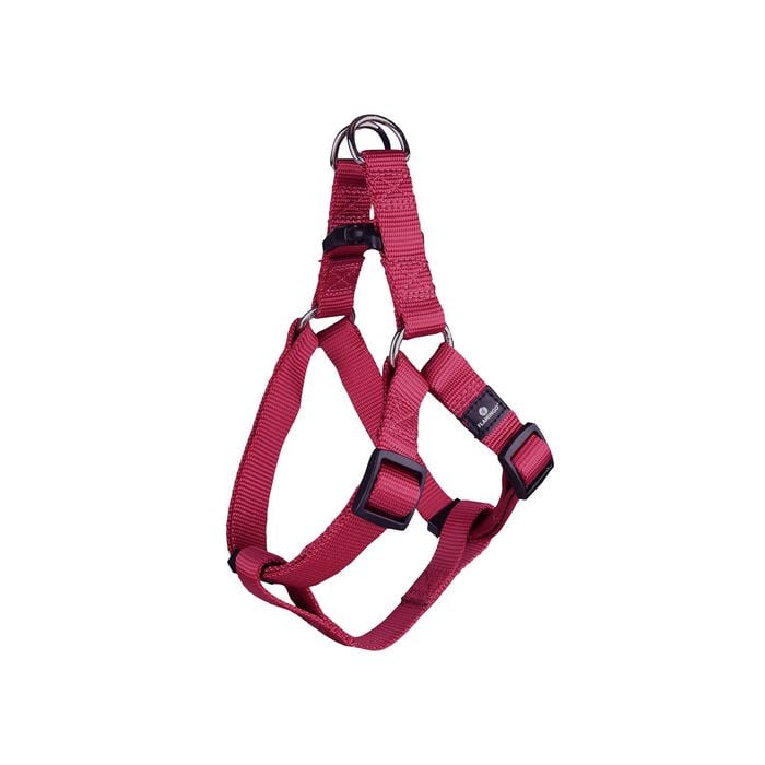 Flamingo Medium Cherry Red Dog Ziggi Step and Go Harness