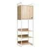 Jones Wardrobe Clothes Storage 1 door and 3 shelves White