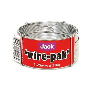Jack 1.25mm x 30m Galvanised Tie Wire Wirepak