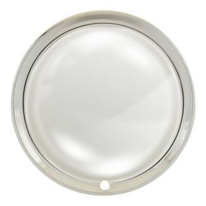 Torco 13 Inch Chrome Hub Cap - Universal Hollywood Style Moon Wheel Hub Cover Set of 4