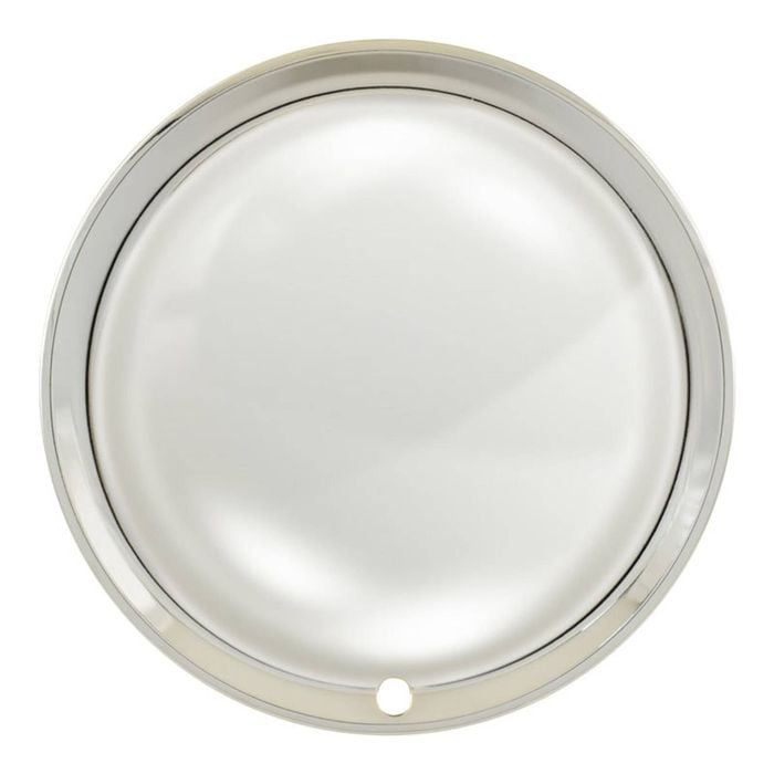Torco 13 Inch Chrome Hub Cap - Universal Hollywood Style Moon Wheel Hub Cover Set of 4