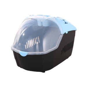 Yes4pets Medium Portable Travel Dog Cat Crate Pet Carrier Cage Comfort With Mat-blue