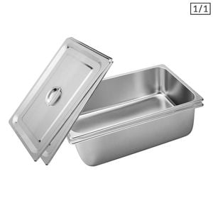 SOGA 2X 1/1 GN Pan 20cm With Lid – Stainless Steel