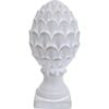 LVD Concrete Acorn Sculpture Medium Home Decor 9.5x20cm - White