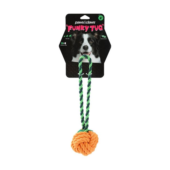 Paws And Claws Fruit Rope Pet Dog Toy Durable Woven Assorted 25x13x6cm