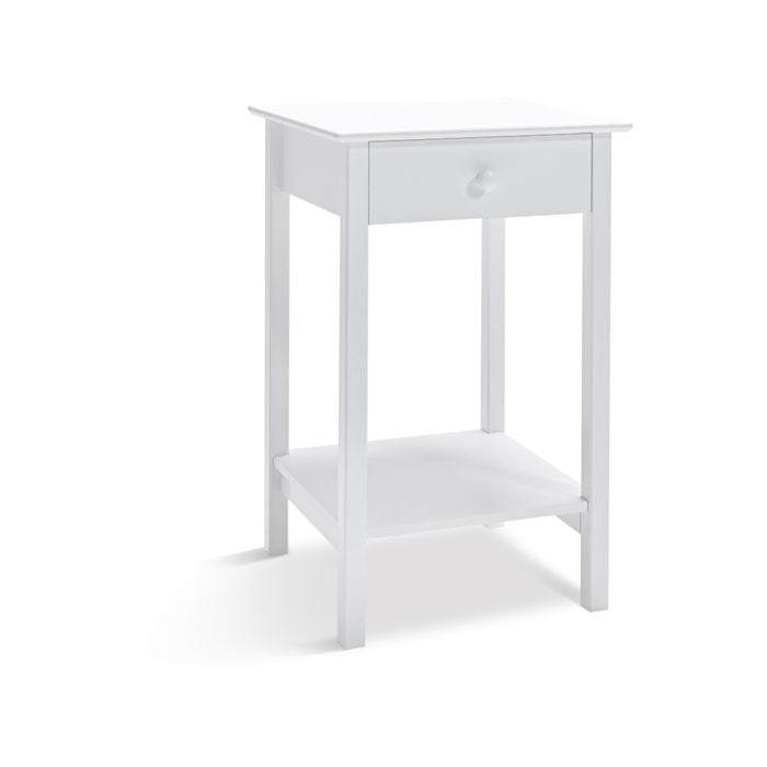 Franco Bedside Table White
