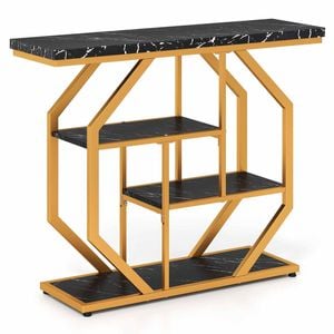 Costway Console Table 4-tier Modern Entryway Storage Shelves